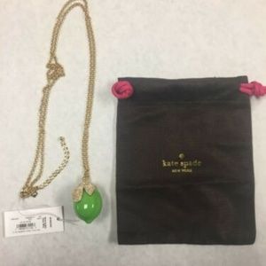 Kate Spade Out of the Office Lime Pave Necklace